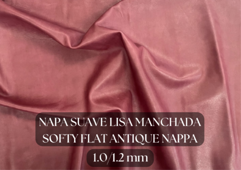 Piel napa suave lisa y manchada