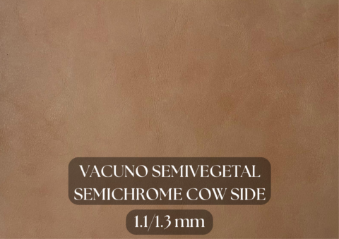 Piel vacuno semivegetal