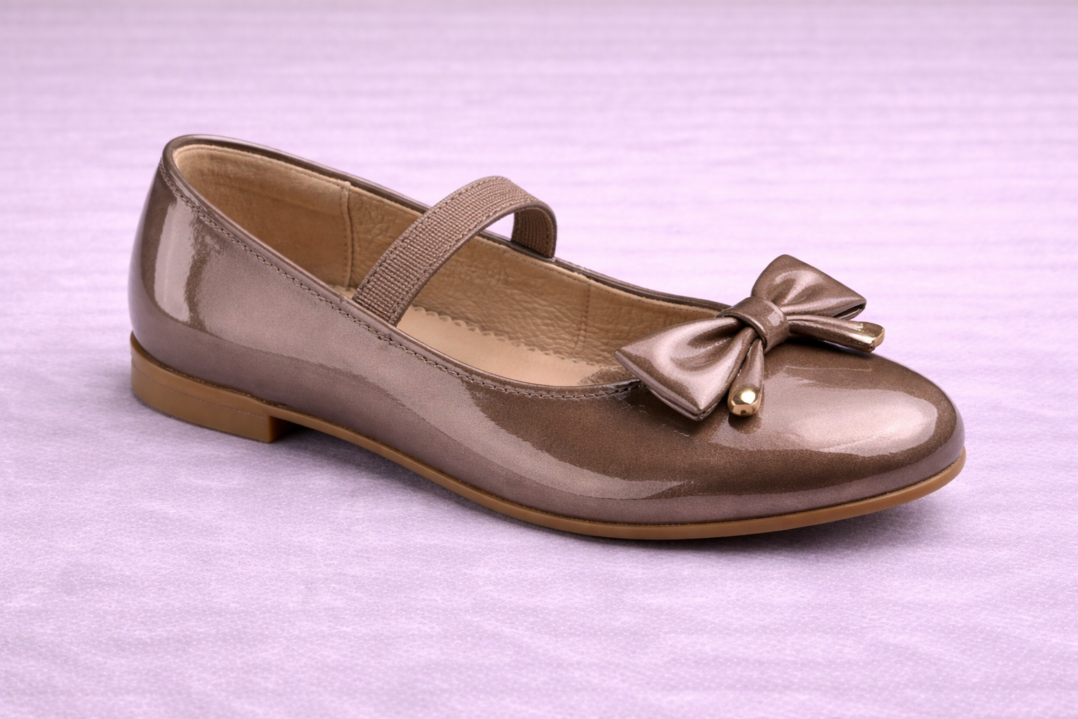 Bailarina niña charol metalizado