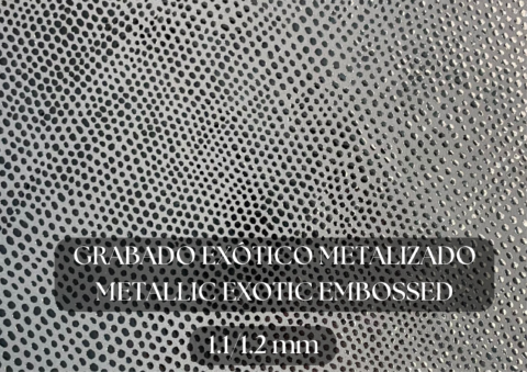 Piel grabado exotico metalizado