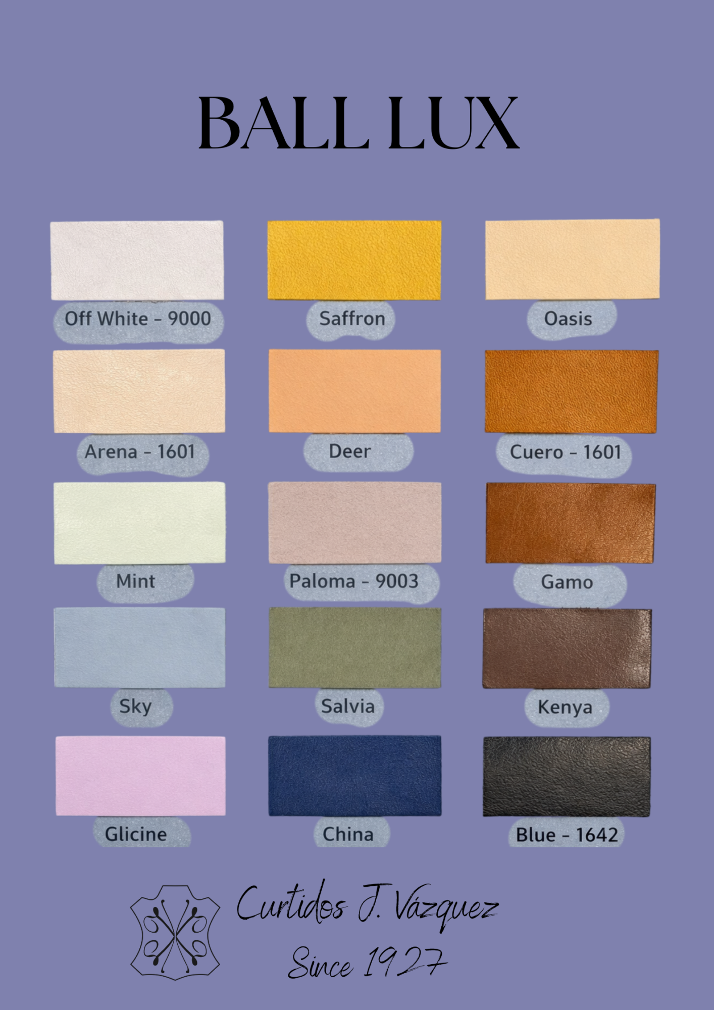 Carta de colores articulo vacuno semivegetal Ball Lux