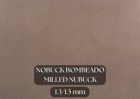 Piel nobuck ligeramente bombeado