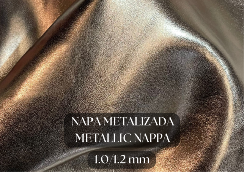 Piel napa metalizada