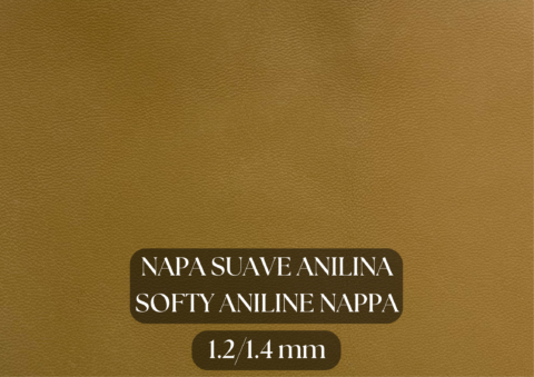 Piel napa suave anilina