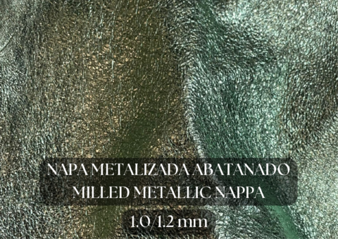 Piel napa metalizado abatanado