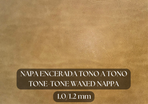 Piel napa encerada tono a tono