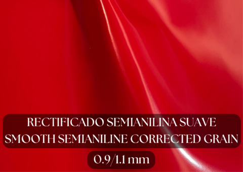 Piel hojas vacuno rectificado seminilina suave