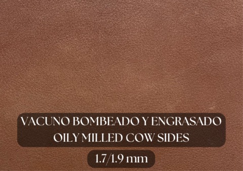 Piel hojas vacuno flor bombeado suave y ligeramente engrasado