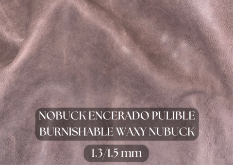 Piel Nobuck encerado pulible