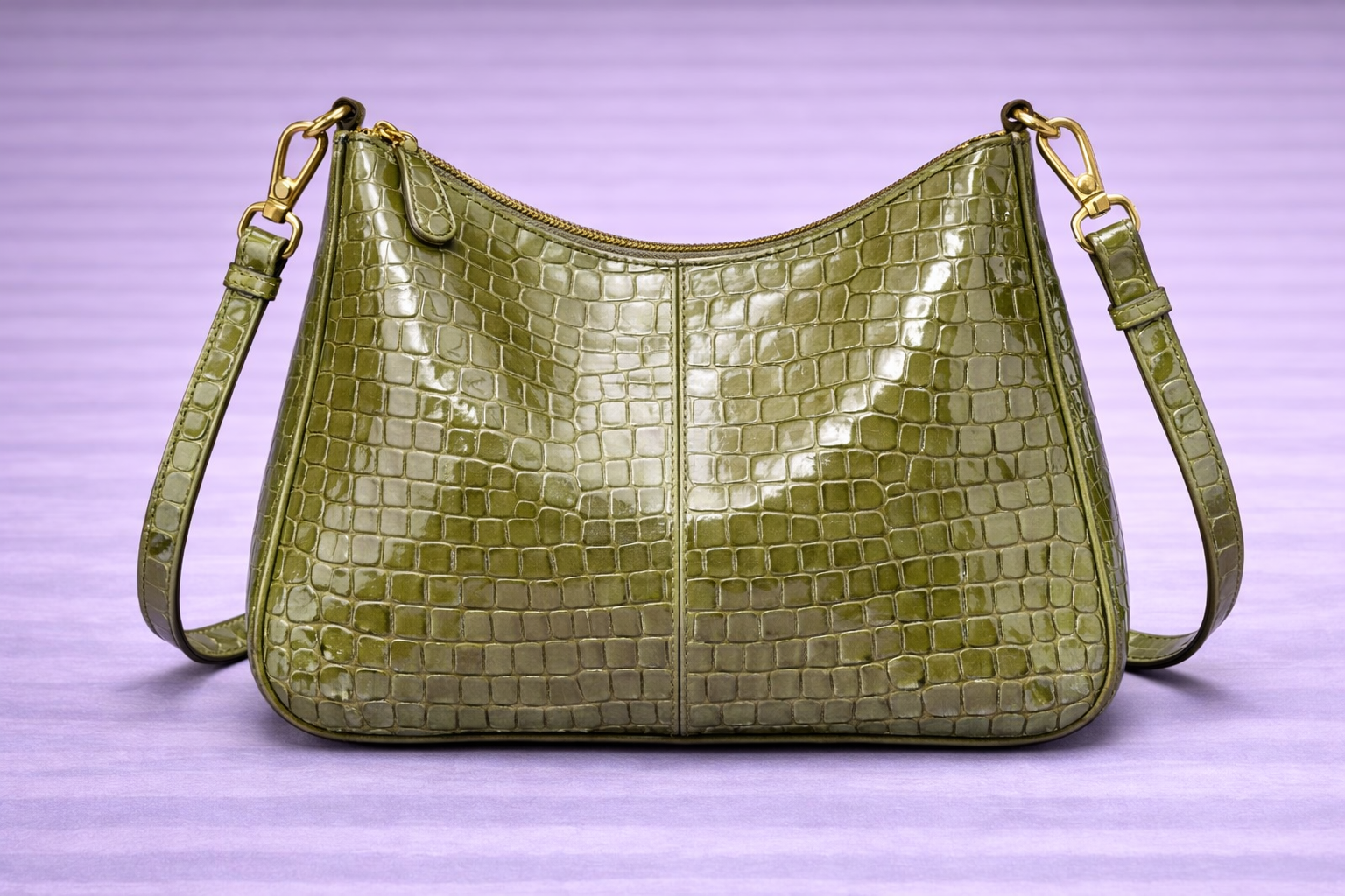 Bolso charol grabado exotico