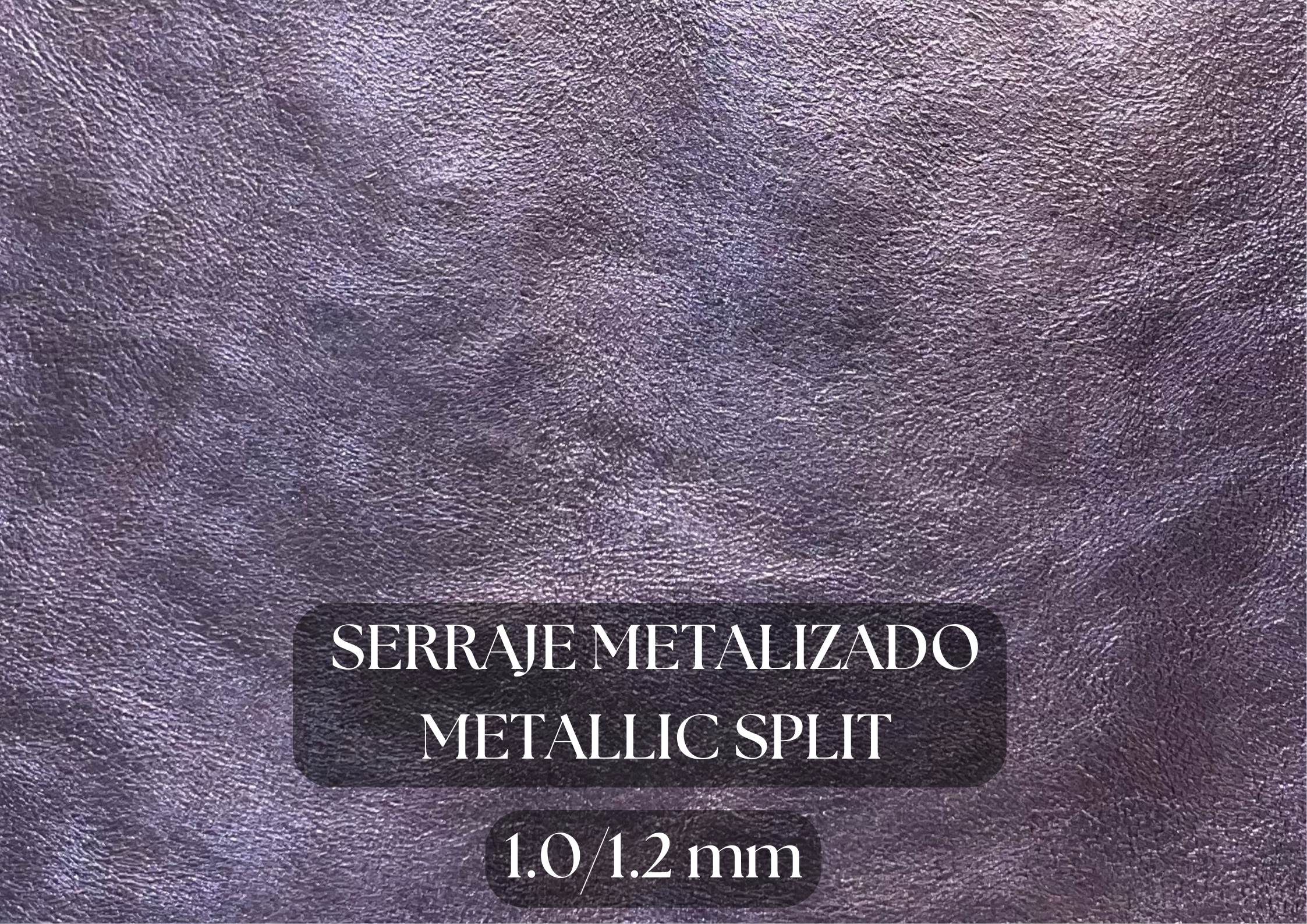 Piel de serraje metalizado