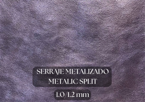Piel serraje metalizado