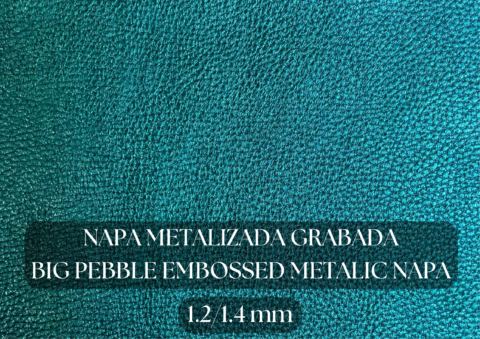 Piel napa metalizada grabada