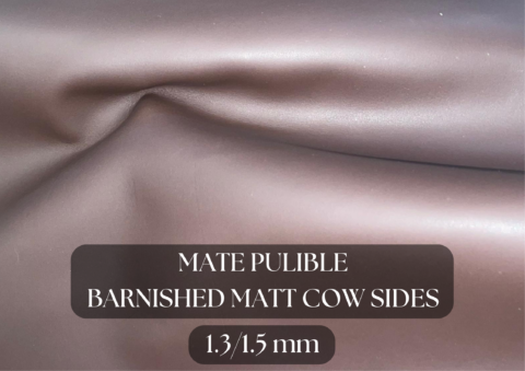 Piel hojas vacuno mate pulible