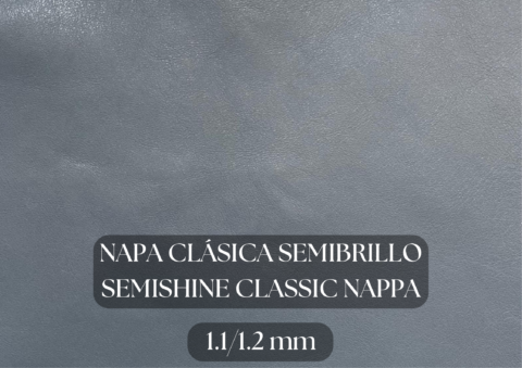 Piel de napa clasica semibrillo