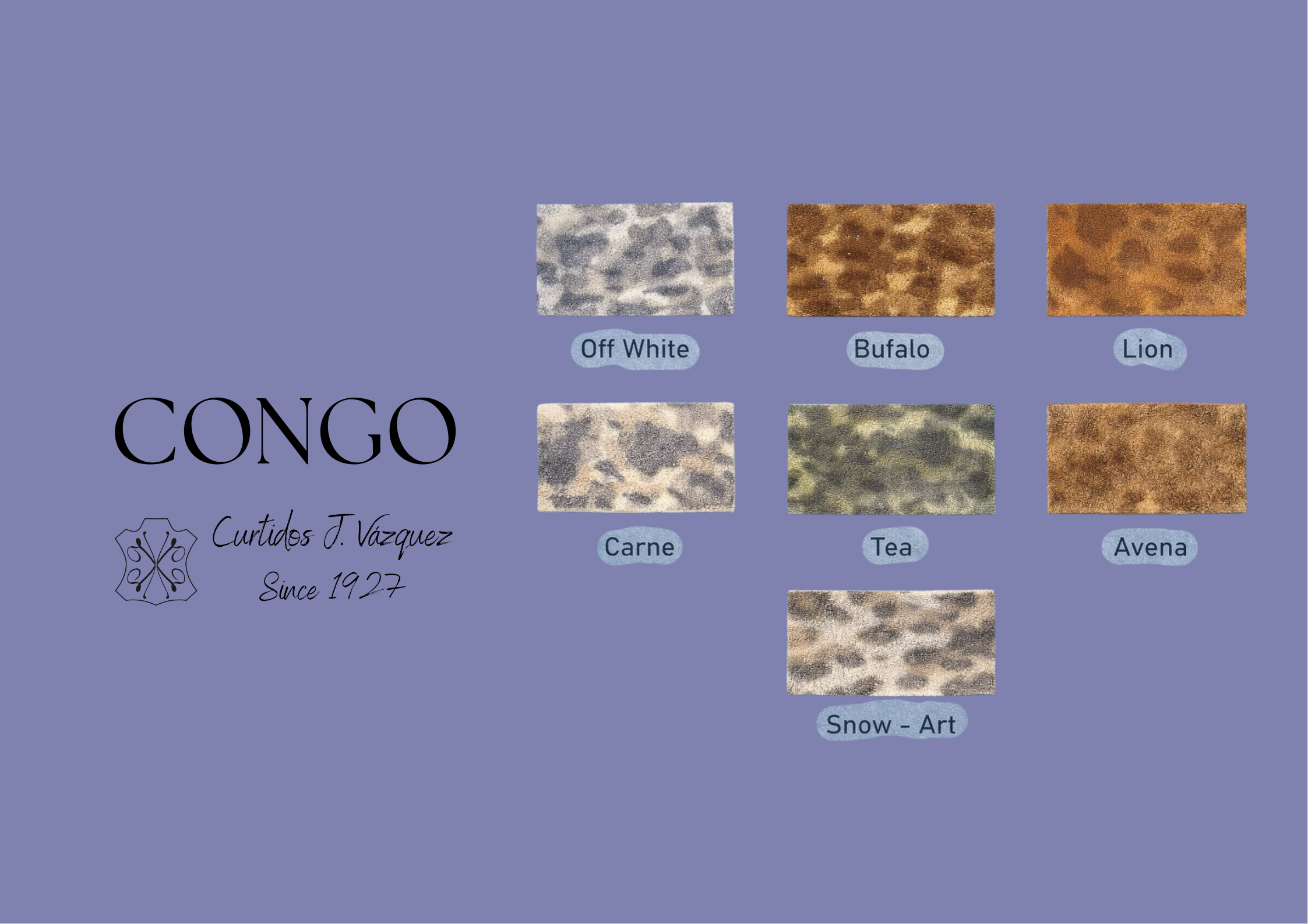 Carta de colores serraje estampado de leopardo