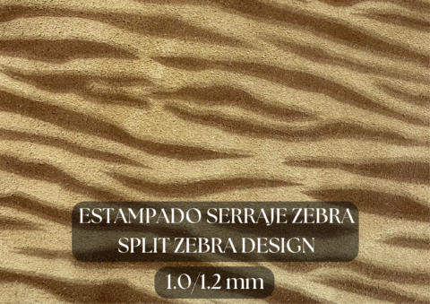 Piel serraje estampado zebra
