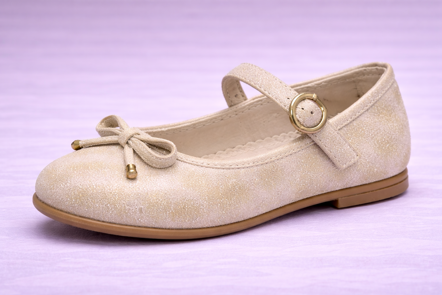 Bailarina serraje metalizado