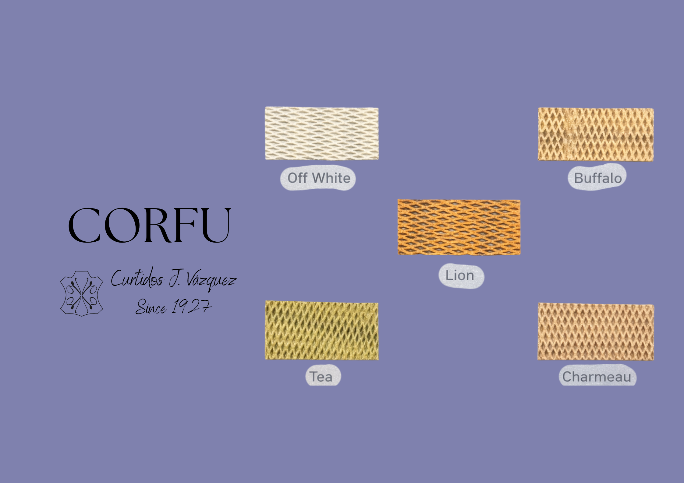 cartar de colores serraje estampàdo trenzado