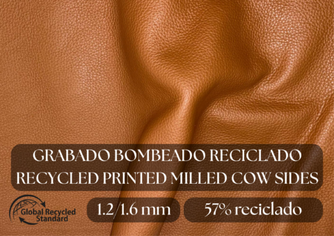 Piel hojas vacuna grabada y bombeada, reciclada