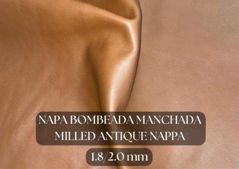 Piel napa bombeada manchada