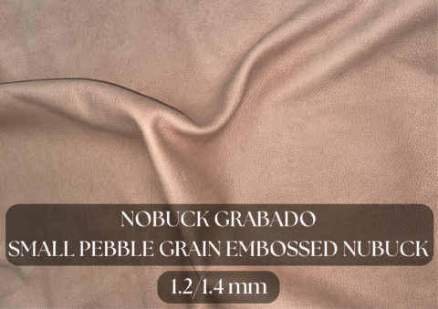 Piel nobuck grabada