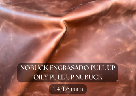 Piel nobuck engrasado pull up
