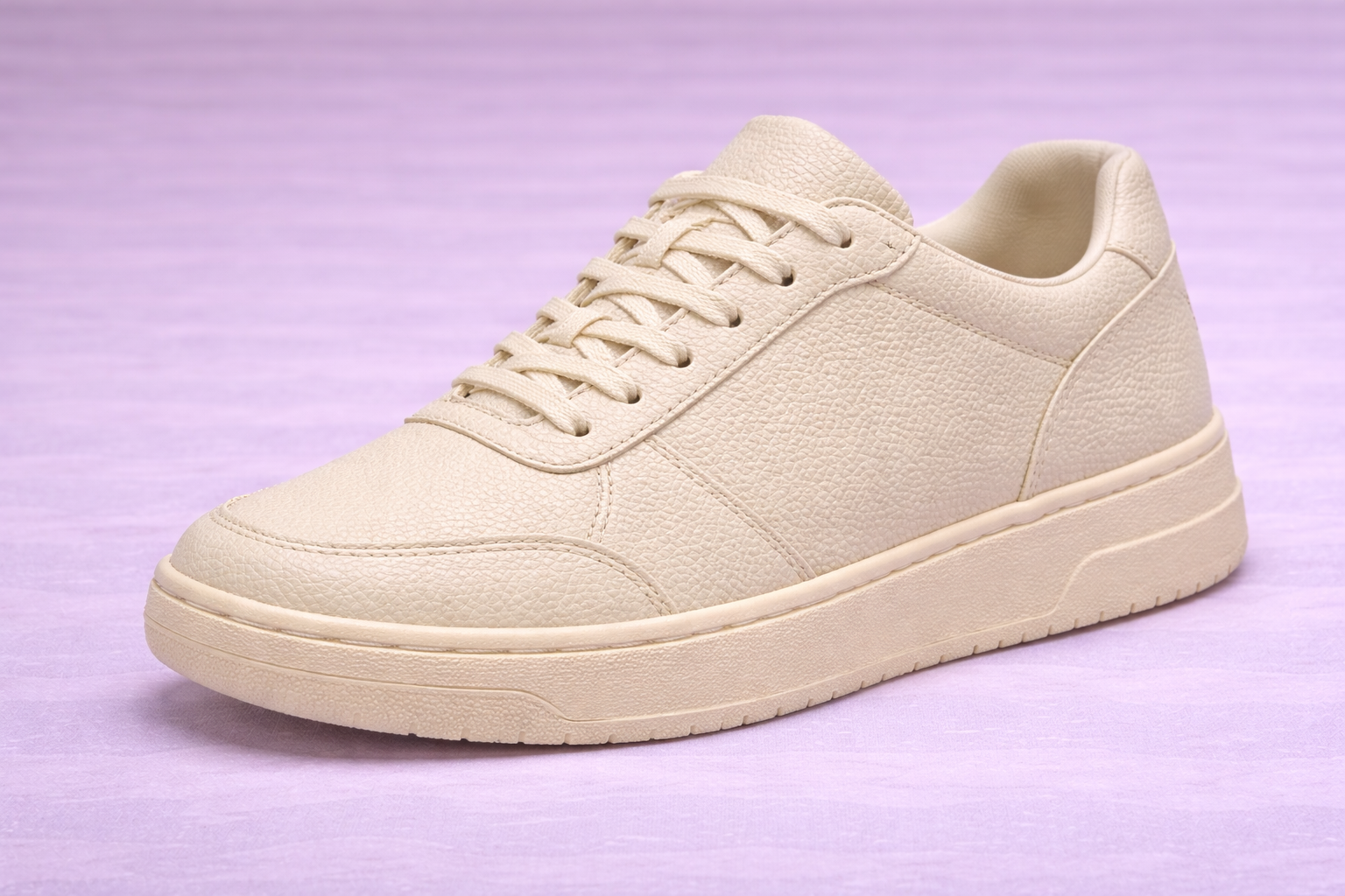 Sneaker con piel napa grano bombeada