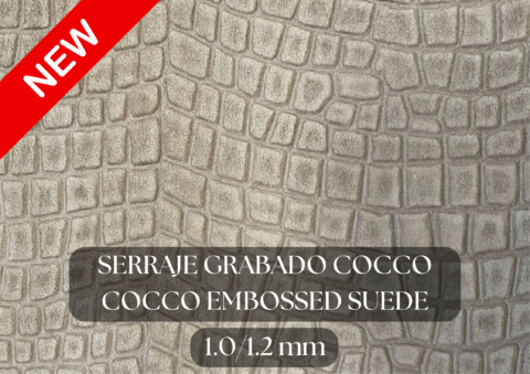 Piel serraje grabado cocco