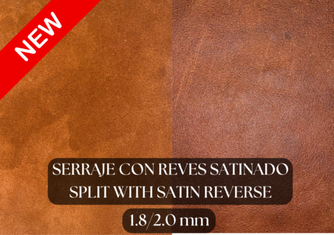 Piel serraje con reves satinado