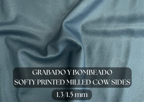 Piel vacuno grabado y bombeado