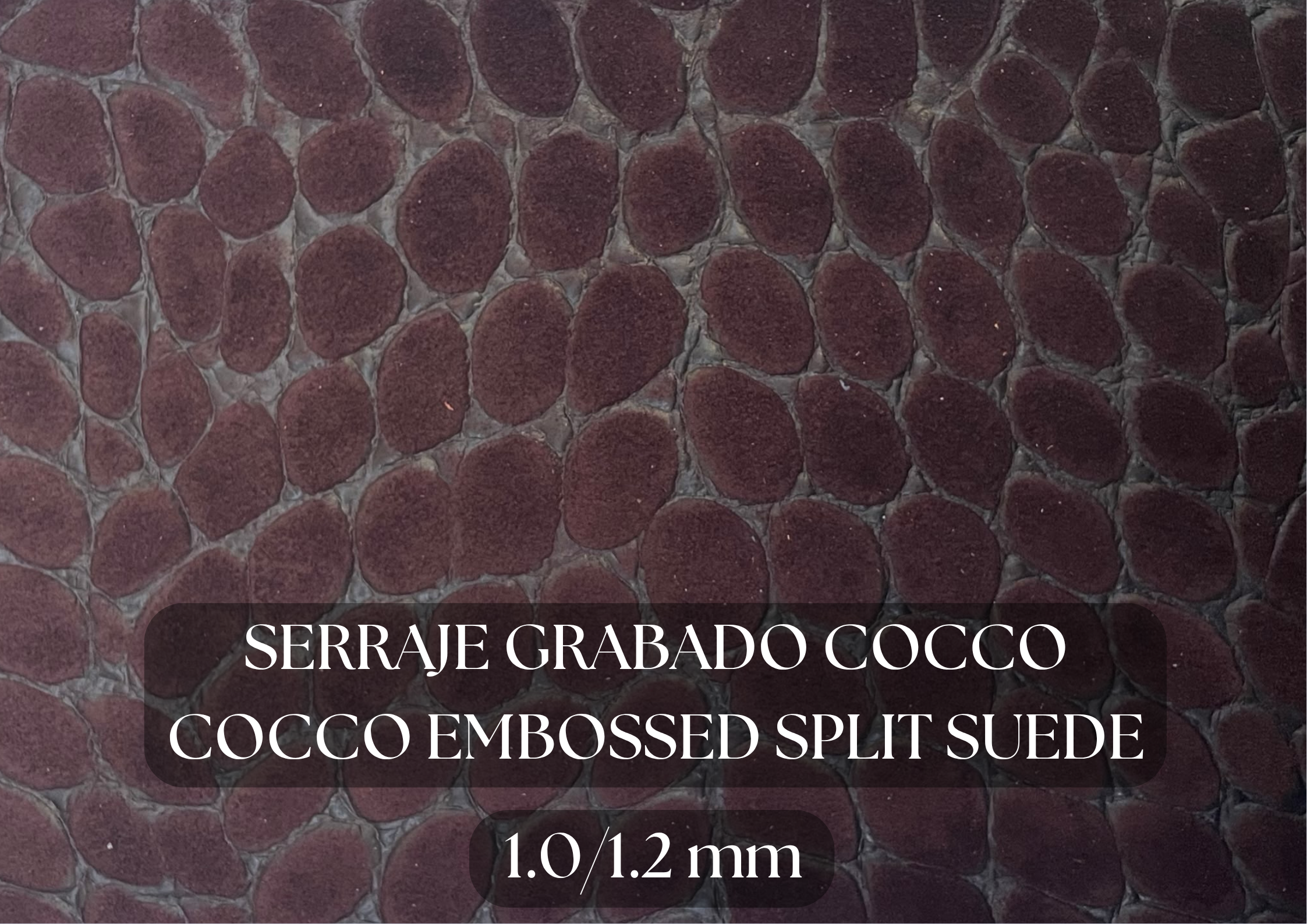 Piel de serraje grabado cocco