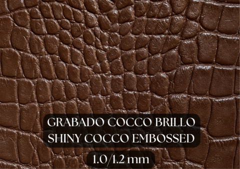 Piel grabado cocco brillo