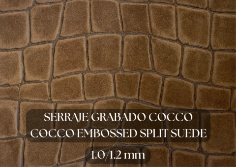 Piel serraje grabado cocco