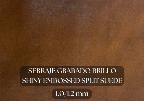 Piel serraje grabado brillo