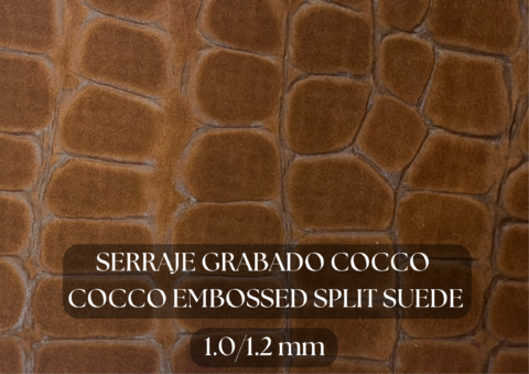 Piel serraje grabado cocco