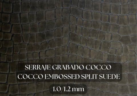 Piel serraje grabado cocco