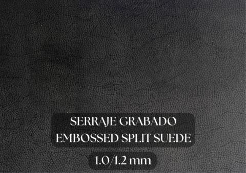 Piel serraje grabado