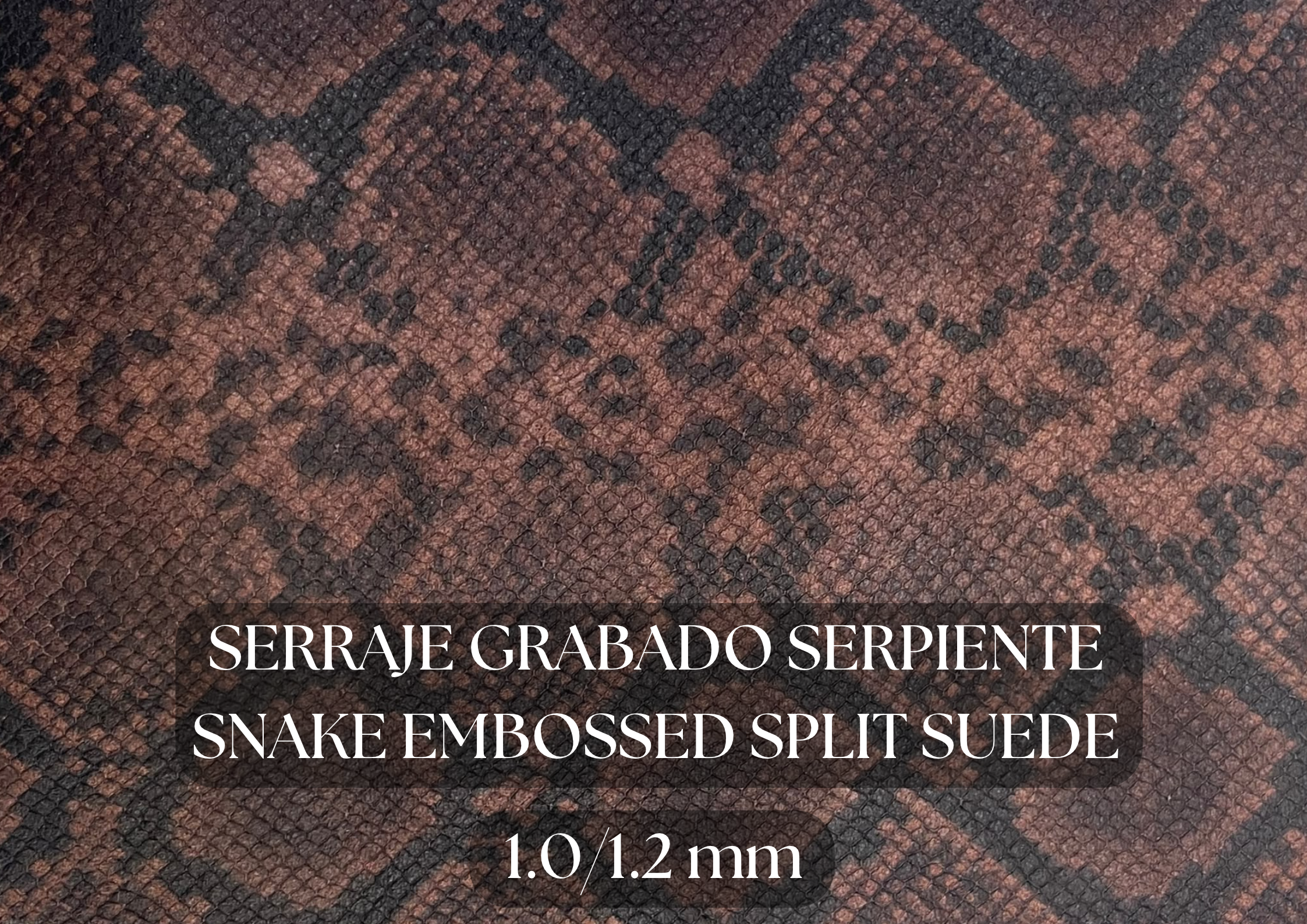 piel grabado serraje serpiente